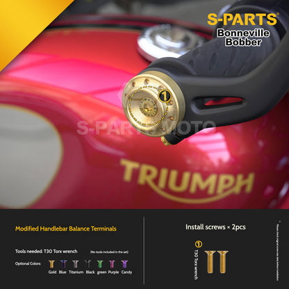 SPARTS Titanium Set Screws for Triumph Bonneville Bobber Motorcycle Modification