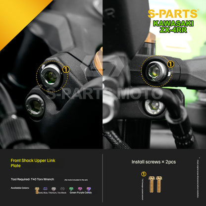 SPARTS TC4 Titanium Bolt Kit for Kawasaki ZX-4RR | Motorcycle Titanium Bolt Upgrade