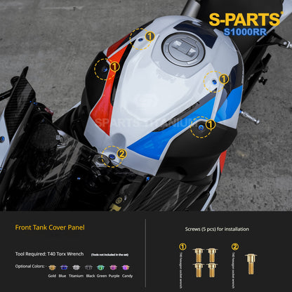 SPARTS Titanium Fairing Bolts Kit Windshield Mirror Screws Fasteners for BMW S1000RR Tuning