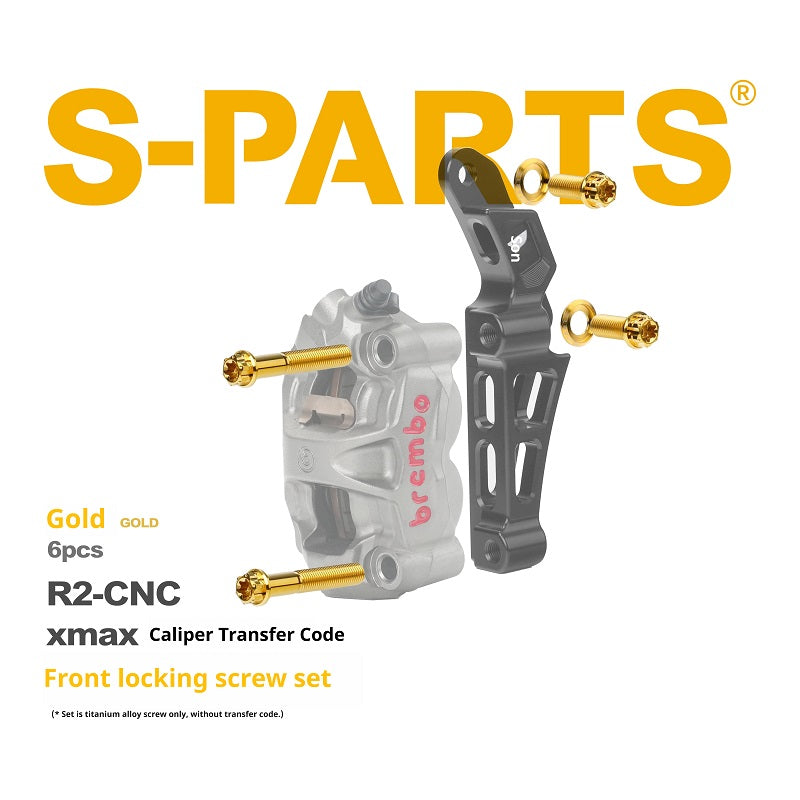 SPARTS Brembo R2 XMAX Caliper Adapter Titanium Bolt Kit