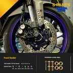 SPARTS Yamaha MT-09 Titanium Bolt Kit | TC4 Grade Motorcycle Fasteners