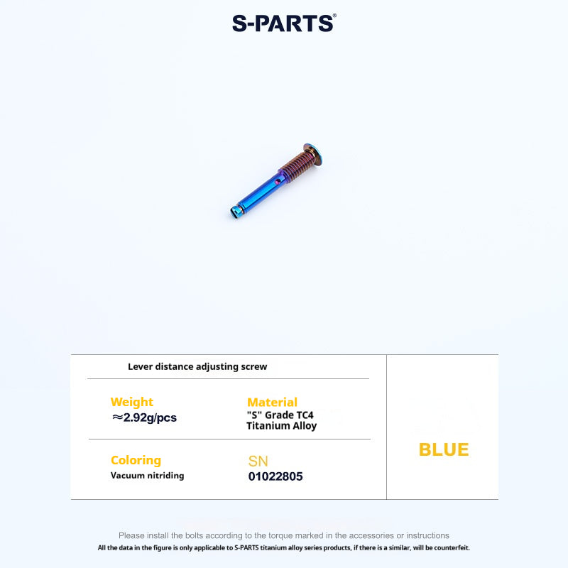 SPARTS Titanium GALESPEED VRC Master Cylinder Screw Kit｜Motorcycle Upgrade