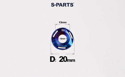 SPARTS M6/M8/M10 Titanium Rotor Washers – Electric & Motorcycle Upgrade