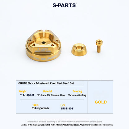 SPARTS Ohlins Suspension Adjuster Knob | Next-Generation
