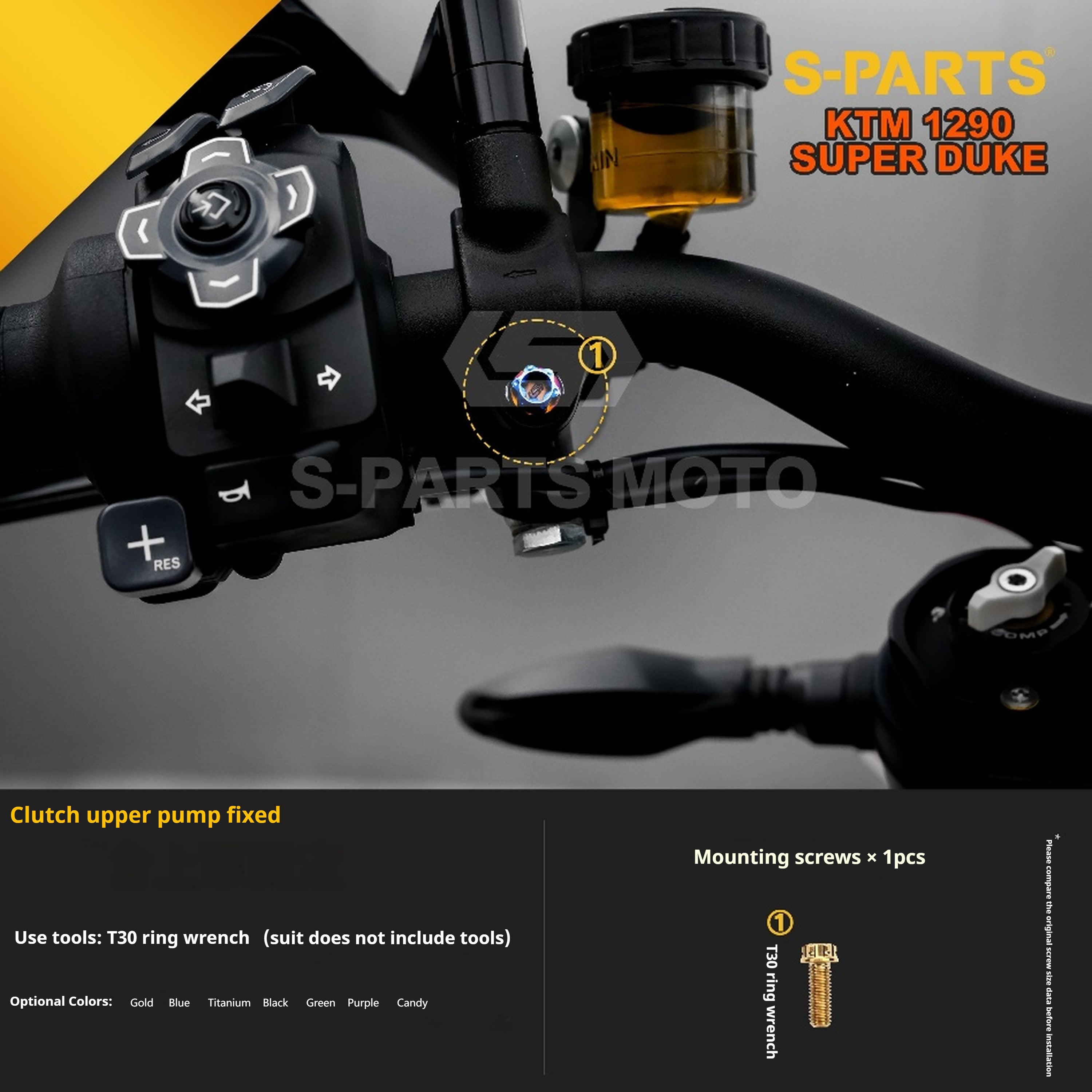 SPARTS KTM Super Duke 1290 · Full TC4 Titanium Bolt Kit｜Motorcycle Upgrade Set