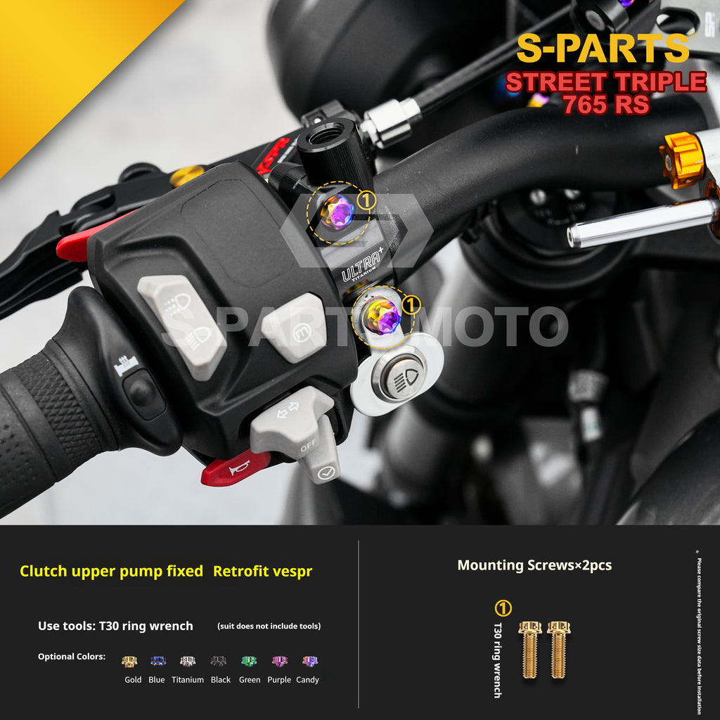 SPARTS Titanium Screw Set for Triumph Street Triple RS –CNC Titanium Upgrade Kit