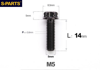 SPARTS M5 Titanium Bolt A3 Series – Motorcycle & E-Bike Upgrade Screws