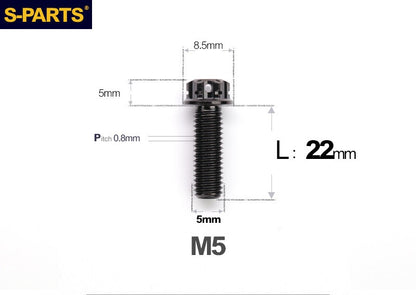 SPARTS M5 Titanium Bolt A3 Series – Motorcycle & E-Bike Upgrade Screws