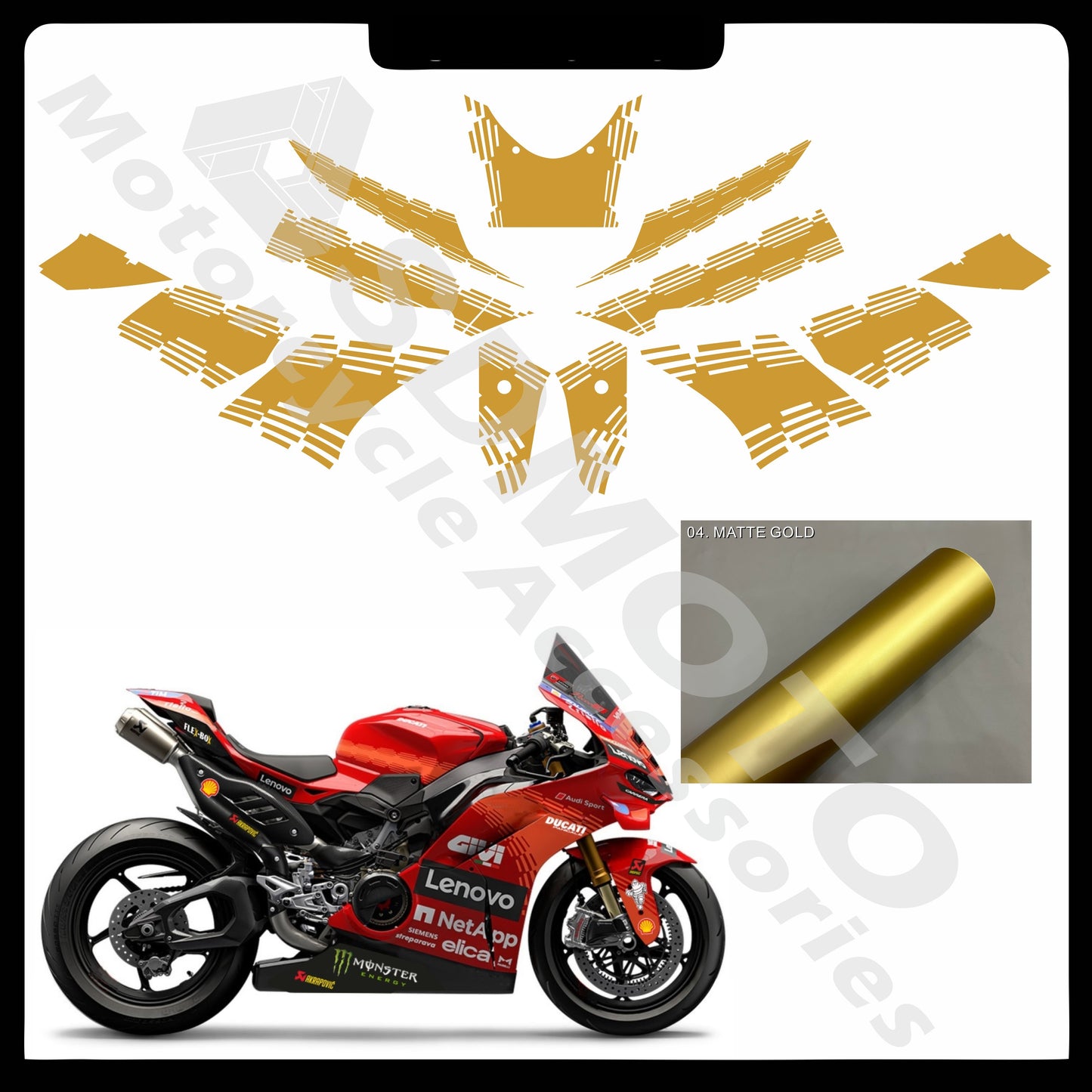 Ducati Panigale V4 MotoGP 2025 Style Full Graphics Kit