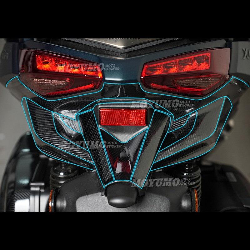 Yamaha XMAX 300 2023–2024 Thickened High-Gloss Carbon Fiber Body Protection Stickers