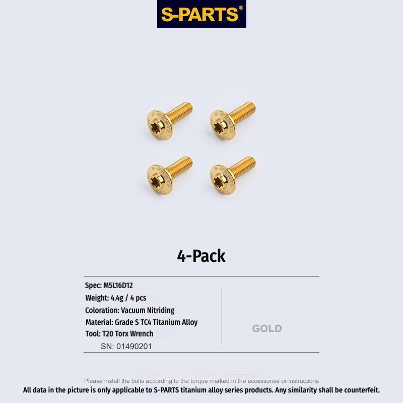 SPARTS TC4 Titanium Bolts for BMW S1000RR  Windshield