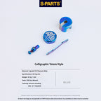 SPARTS Titanium Reservoir Cap Compatible with Brembo Master Cylinder – Separate Small Tank Cover Kit