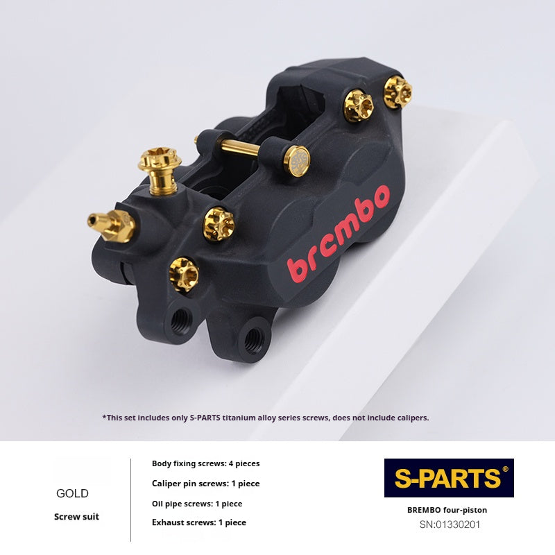 SPARTS Titanium Bolt Kit for Brembo Basic 2-Piston and 4-Piston Calipers