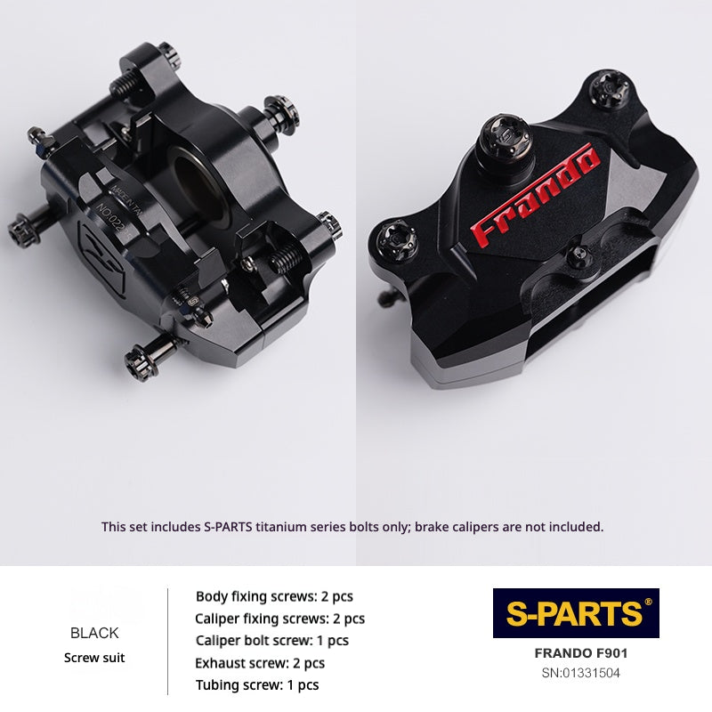 SPARTS Titanium Brake Caliper Bolt Kit – FRANDO F901 2020-2022 (Single Caliper,  A2 Pan Head Options)
