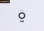 S-PARTS M3 / M4 / M5 / M6 TC4 Titanium Flat Washers for E-Bikes, Motorcycles & Bicycles