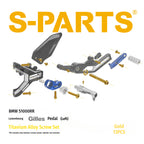 SPARTS Gilles Foot Peg Titanium Bolt Kit for BMW S1000RR – Luxembourg Edition