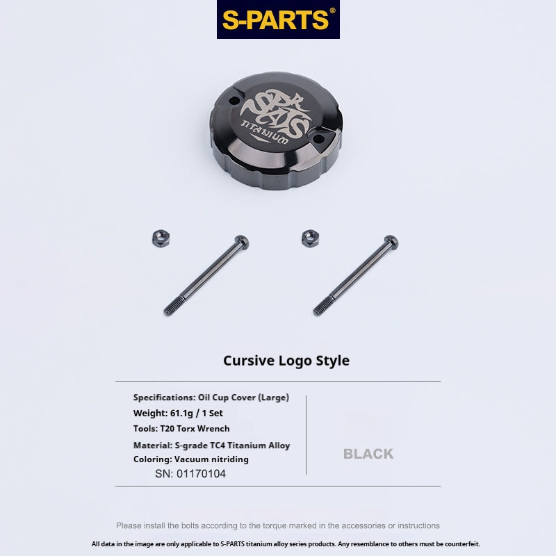 SPARTS Titanium Alloy Brembo Master Cylinder Reservoir Armor Kit – Separate Large Reservoir Cap