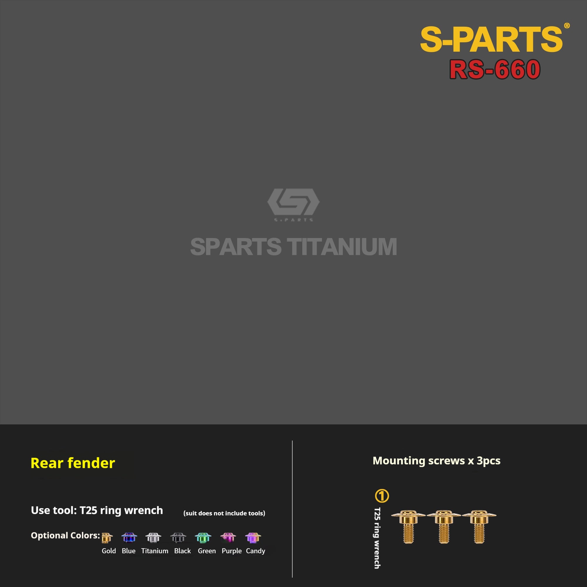 SPARTS Titanium Bolt Kit for Aprilia RS660 2021 – CNC Titanium Upgrade Kit