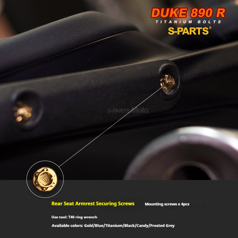 CNC TC4 Titanium Bolt Set for KTM 890R | Complete Performance Refresh