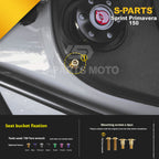 SPARTS Titanium Screw Set for Vespa Sprint/Primavera 150 – Custom Candy Color & CNC Titanium Upgrade Kit