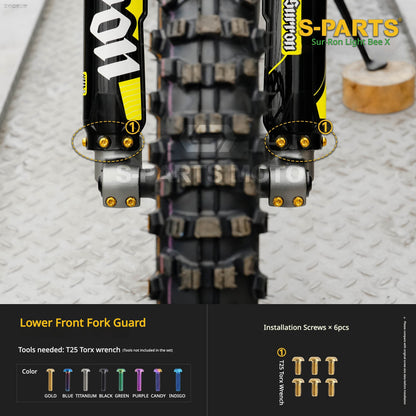 S-PARTS TC4 Titanium Full Bolt Kit for Sur-Ron Light Bee X (2025 Model)