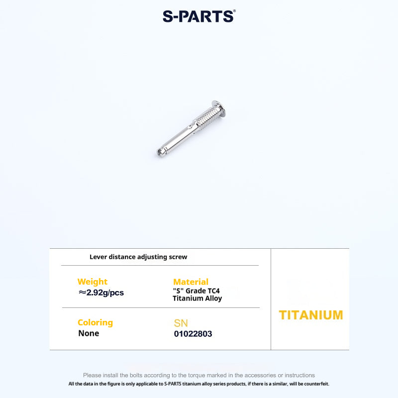 SPARTS Titanium GALESPEED VRC Master Cylinder Screw Kit｜Motorcycle Upgrade