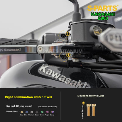 SPARTS TC4 Titanium Bolt Kit for Kawasaki Z900 2021 | Motorcycle Titanium Bolt Upgrade