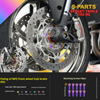 SPARTS Titanium Screw Set for Triumph Street Triple RS –CNC Titanium Upgrade Kit