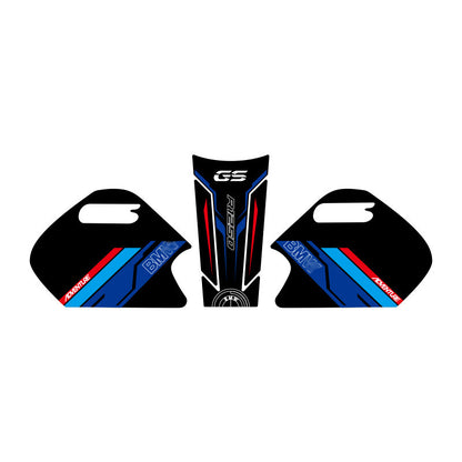 BMW R1250GS ADV Adventure Motorcycle Tank Pad Fishbone Anti-Slip Scratch Protection Sticker Fuel Tank Protector Decal Waterbird GS Accessories