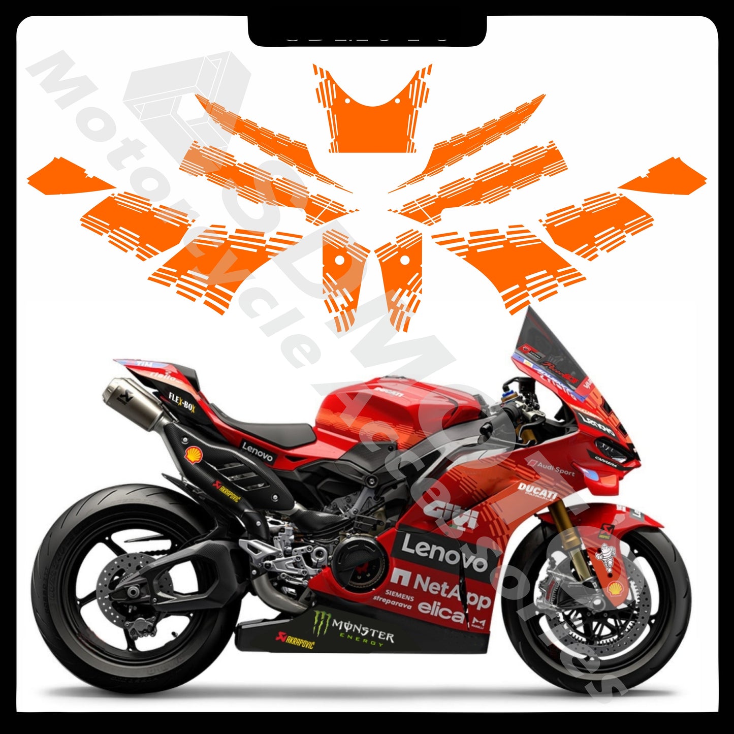 Ducati Panigale V4 MotoGP 2025 Style Full Graphics Kit