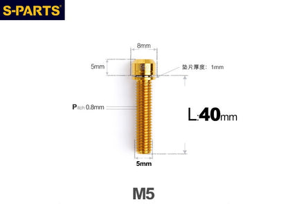 SPARTS M5 L10-50mm Titanium Alloy Screws