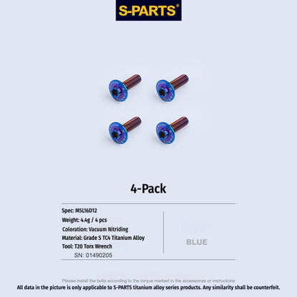 SPARTS TC4 Titanium Bolts for BMW S1000RR  Windshield