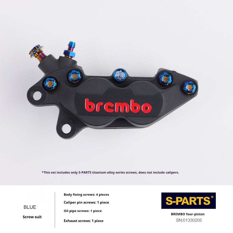 SPARTS Titanium Bolt Kit for Brembo Basic 2-Piston and 4-Piston Calipers
