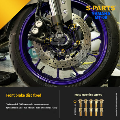 SPARTS Yamaha MT-09 Titanium Bolt Kit | TC4 Grade Motorcycle Fasteners