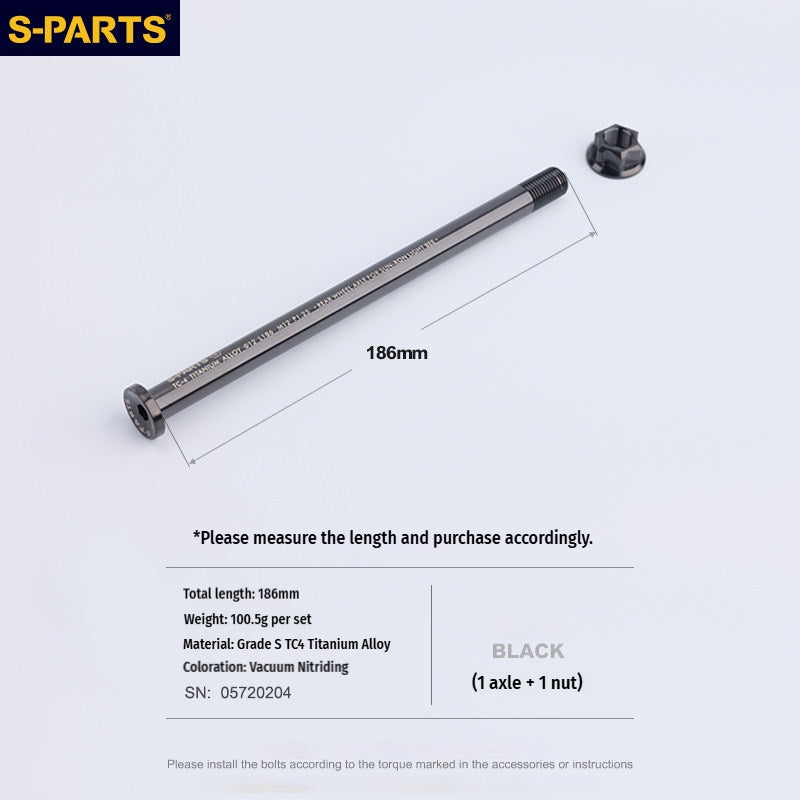 SPARTS Titanium Rear Axle Kit for Sur-Ron Light Bee – TC4 Grade, CNC Machined, Multiple Colors