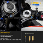 SPARTS TC4 Titanium Bolt Kit Compatible with BMW S1000RR — Full Motorcycle Upgrade Fastener Set