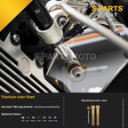 SPARTS BMW RnineT Titanium Alloy Motorcycle Bolt Upgrade Kit