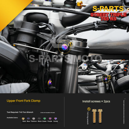 SPARTS Titanium Bolts for Triumph Street Triple 765 RS – Body & Controls Upgrade Fasteners