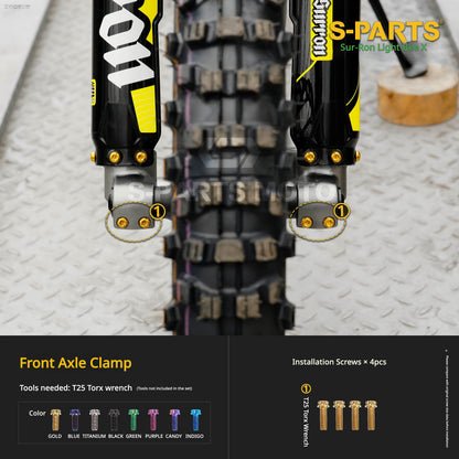 S-PARTS TC4 Titanium Full Bolt Kit for Sur-Ron Light Bee X (2025 Model)