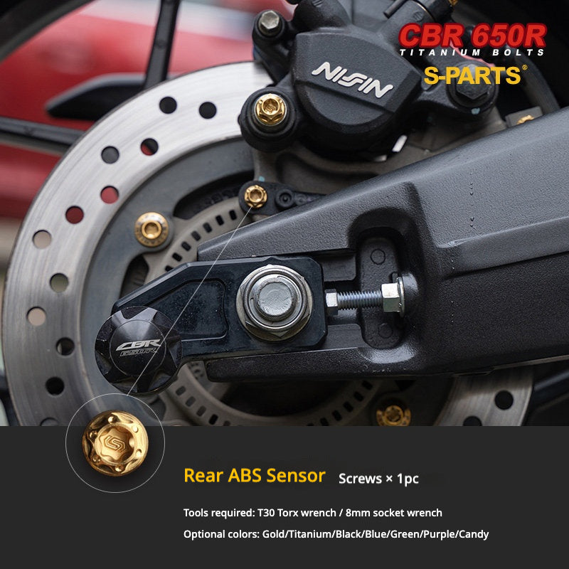 S-PARTS TC4 Titanium Bolt Kit for Honda CBR650R / CB650R | Full Motorcycle Upgrade