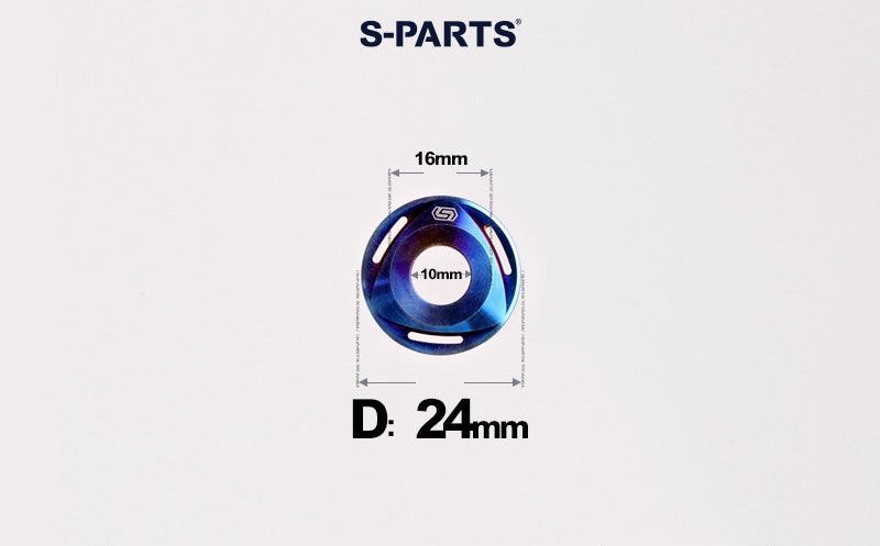SPARTS M6/M8/M10 Titanium Rotor Washers – Electric & Motorcycle Upgrade