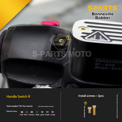 SPARTS Titanium Set Screws for Triumph Bonneville Bobber Motorcycle Modification