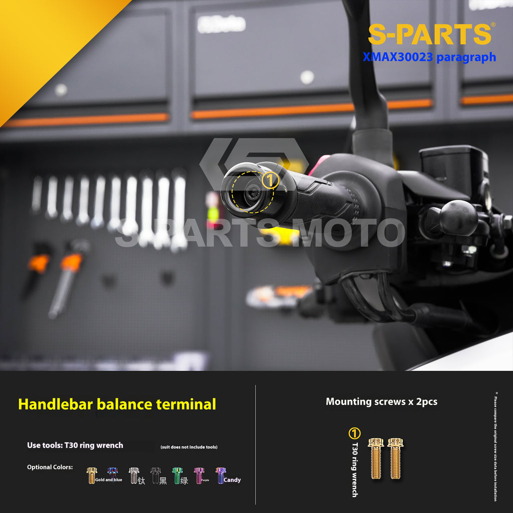 SPARTS Titanium Bolt Set for 2023 XMAX300 | Yamaha Motorcycle Titanium Bolt Upgrade