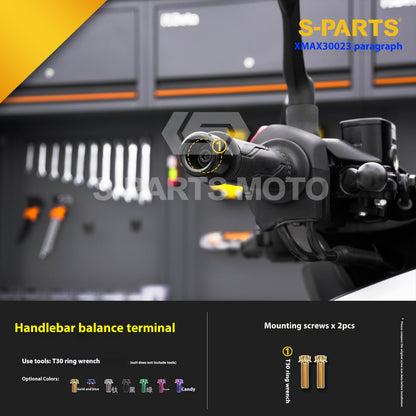 SPARTS Titanium Bolt Set for 2023 XMAX300 | Yamaha Motorcycle Titanium Bolt Upgrade