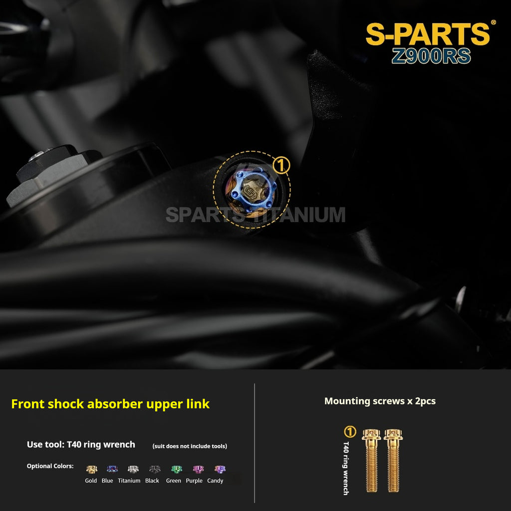SPARTS Titanium Screw Set for Kawasaki Z900RS – Motorcycle Upgrade Kit