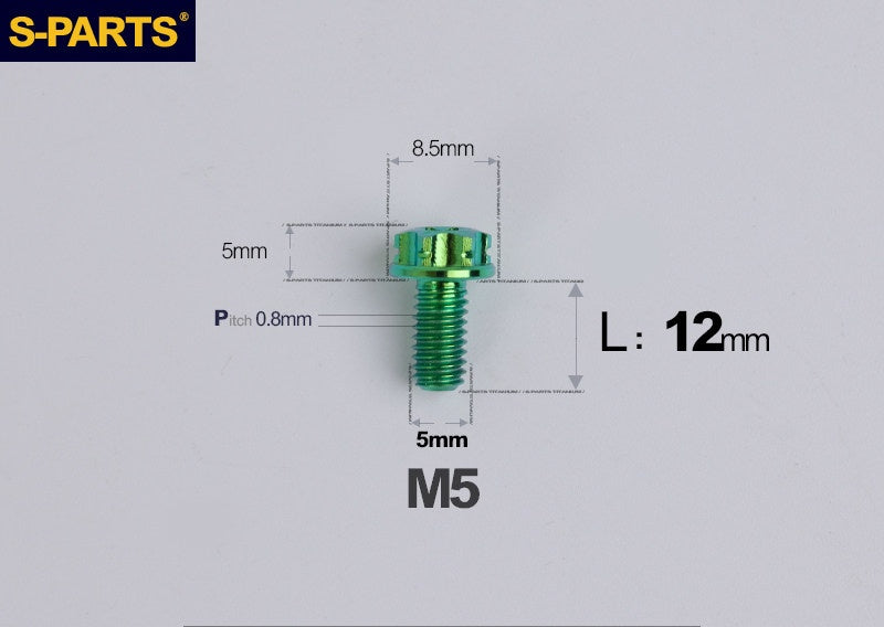 SPARTS M5 Titanium Bolt A3 Series – Motorcycle & E-Bike Upgrade Screws