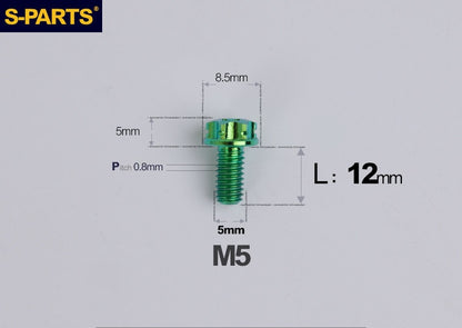SPARTS M5 Titanium Bolt A3 Series – Motorcycle & E-Bike Upgrade Screws