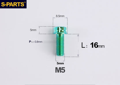 SPARTS M5 Titanium Bolt A3 Series – Motorcycle & E-Bike Upgrade Screws