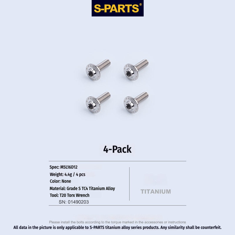 SPARTS TC4 Titanium Bolts for BMW S1000RR  Windshield