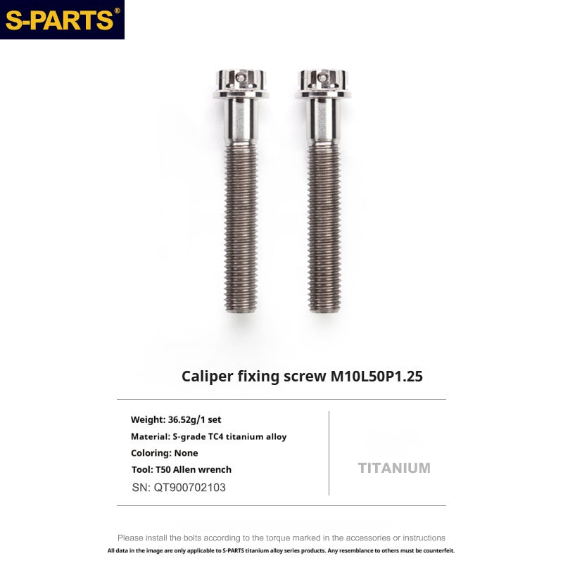 SPARTS Titanium Alloy Lower Caliper Bolt Kit for BREMBO GP4 RX with 100mm Mounting Points